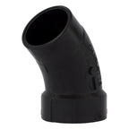 Charlotte Pipe ABS003230600 1-1/2 in. Hub x 1-1/2 in. Dia. Spigot ABS 40 Degree Street Elbow