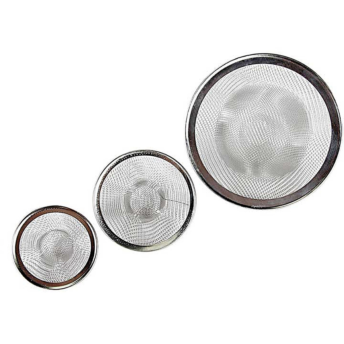 Camco - 42273 - Sink Strainers Asst 3 Pk. SS