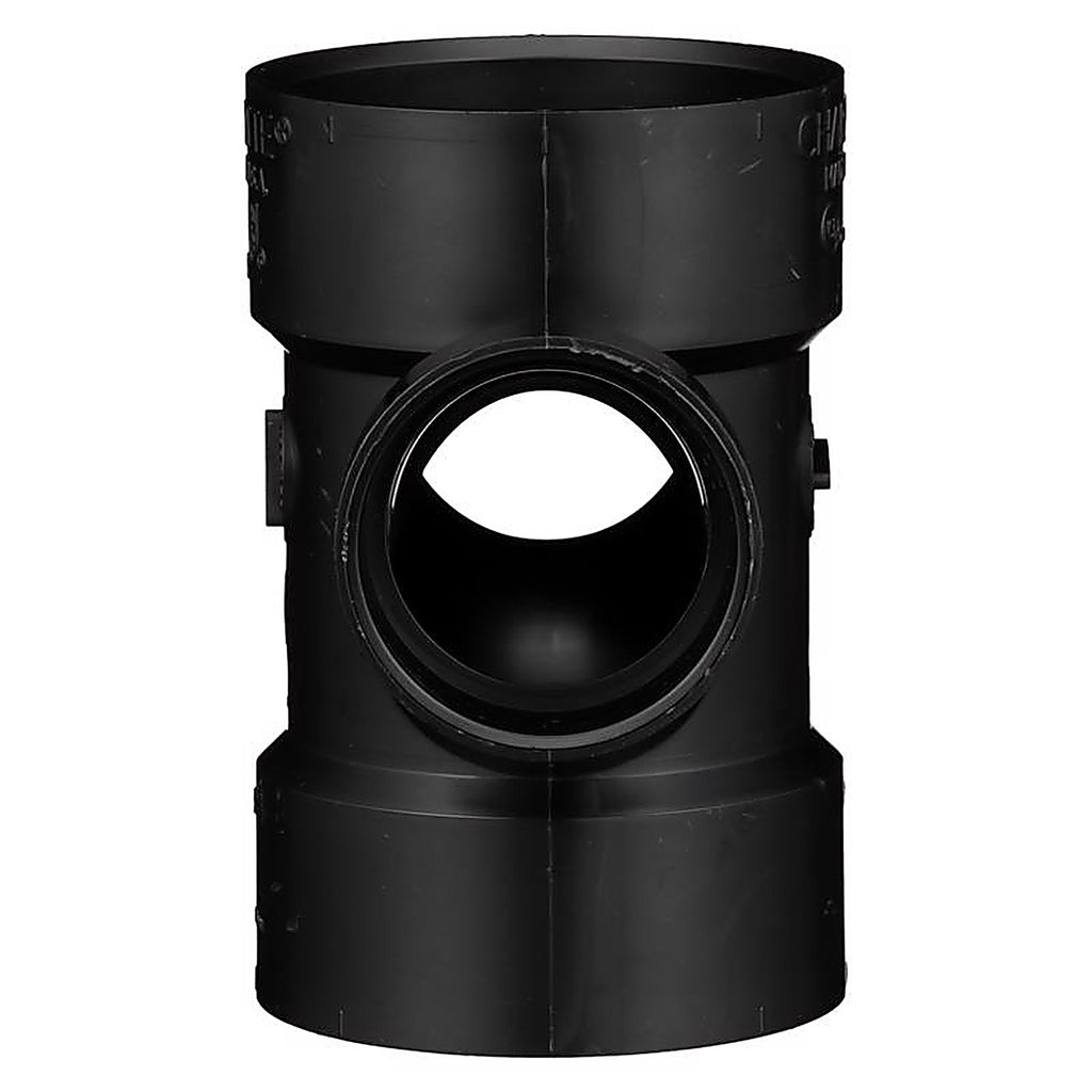 Charlotte Pipe ABS004291200 3 in. Hub x 3 in. Dia. Hub ABS Sanitary Tee