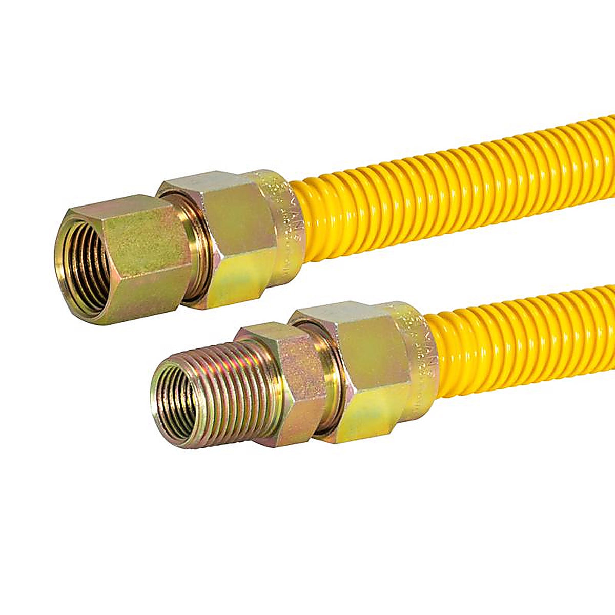 Brasscraft CSSC54-24 ProCoat 1/2 in. FIP x 1/2 in. Dia. FIP 24 in. Stainless Steel Gas Connector