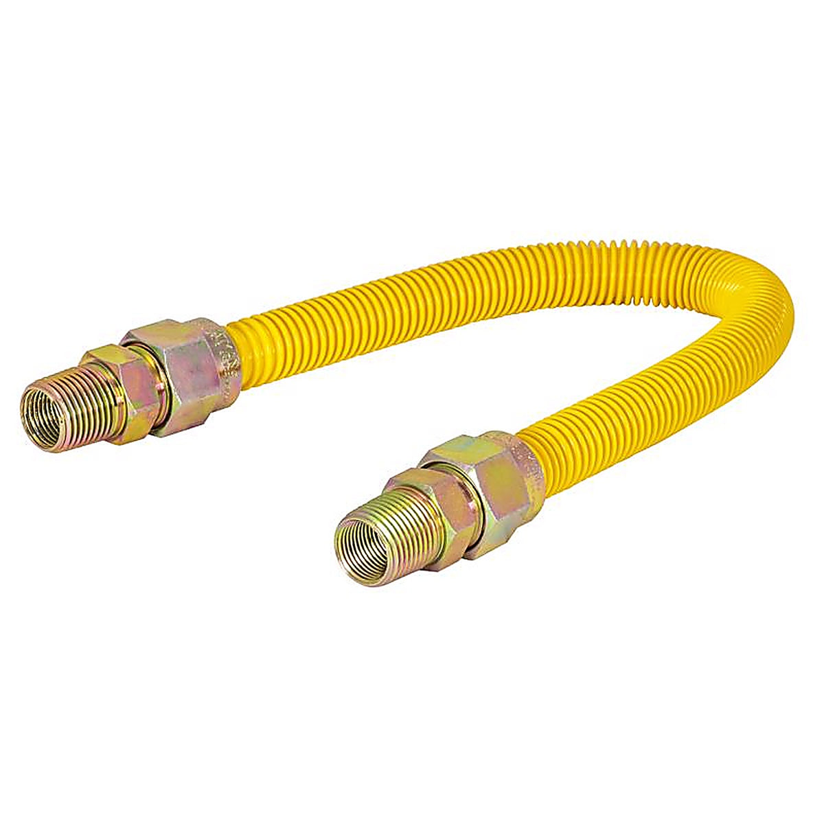 Brasscraft CSSC54-24 ProCoat 1/2 in. FIP x 1/2 in. Dia. FIP 24 in. Stainless Steel Gas Connector