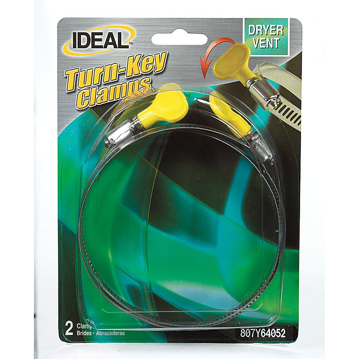 Ideal 807Y64052 2-1/2 in. 4-1/2 in. 64 Hose Clamp Stainless Steel Turn Key