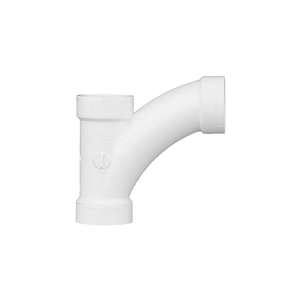 Charlotte Pipe PVC005010600 Schedule 40 1-1/2 in. Hub x 1-1/2 in. Dia. Hub PVC Long Turn Wye