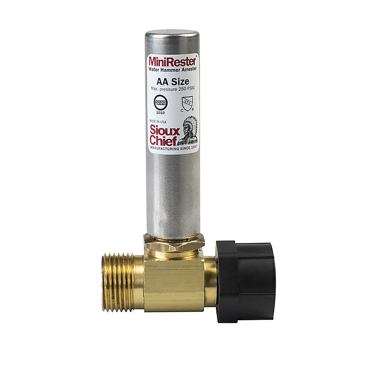 Sioux Chief 660-TK MiniRester 7/8 in. Female x 7/8 in. Dia. MPT Copper Water Hammer Arrester