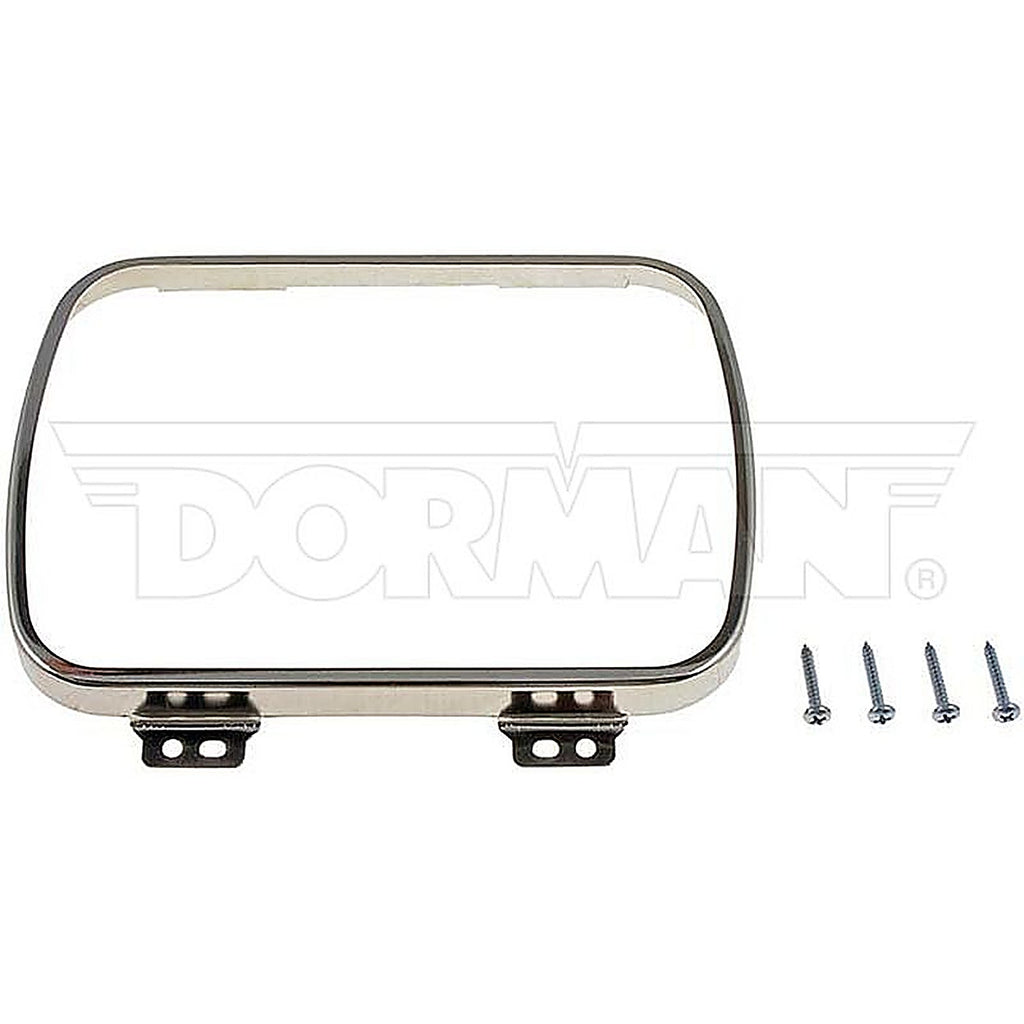Dorman 42407 Rectangular Headlamp Retaining Ring (2) With 4 Retaining Screws Steel
