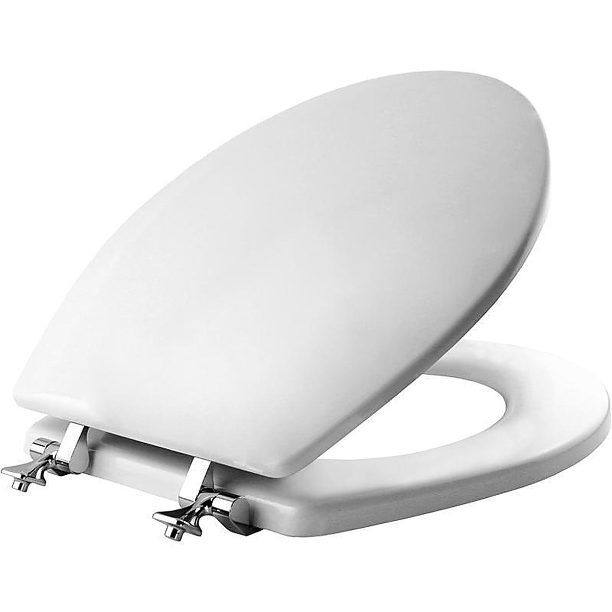 Bemis 44CP-000 Mayfair Round White Molded Wood Toilet Seat