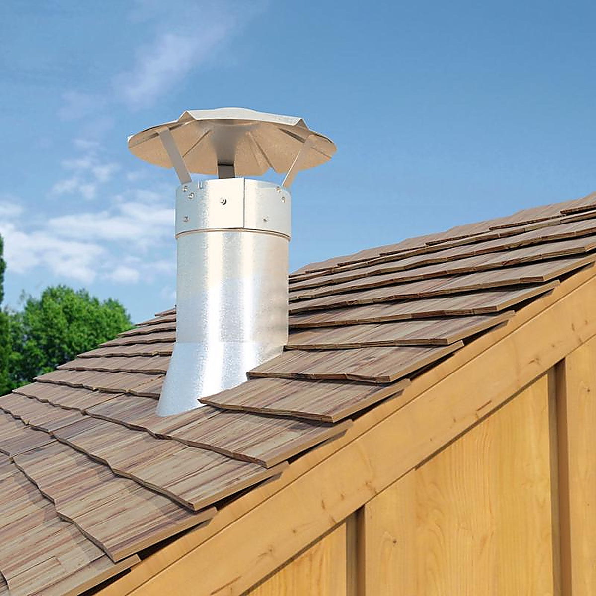 Imperial GV2038 Galvanized Steel Chimney Rain Cap 3-4 in.