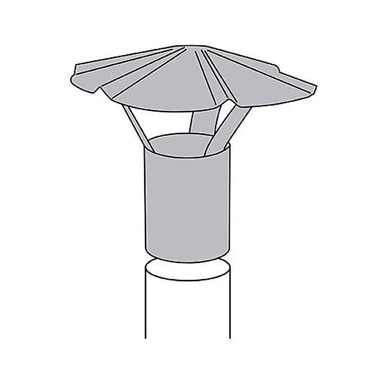 Imperial GV2038 Galvanized Steel Chimney Rain Cap 3-4 in.