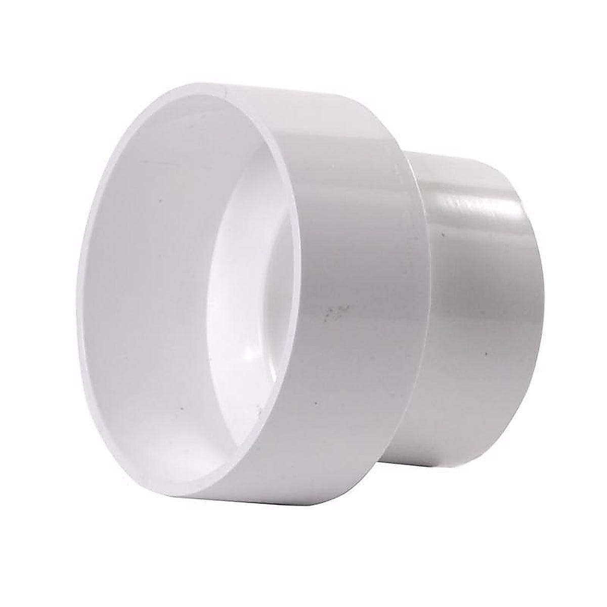 Plastic Trends P654 4 in. Hub x 3 in. Dia. Hub PVC Reducing Coupling