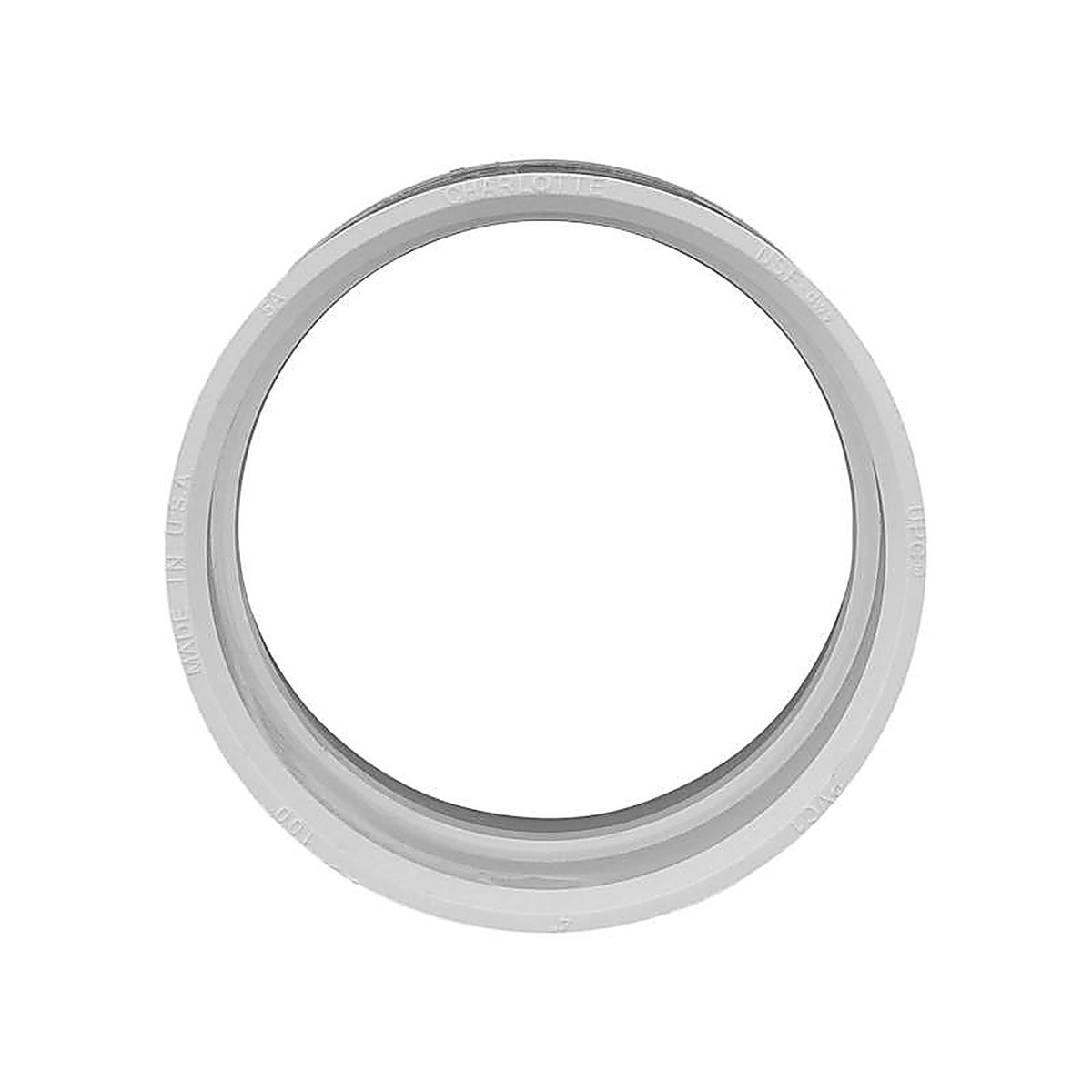Charlotte Pipe PVC001000800 Schedule 40 1-1/2 in. Hub x 1-1/2 in. Dia. Hub PVC Coupling
