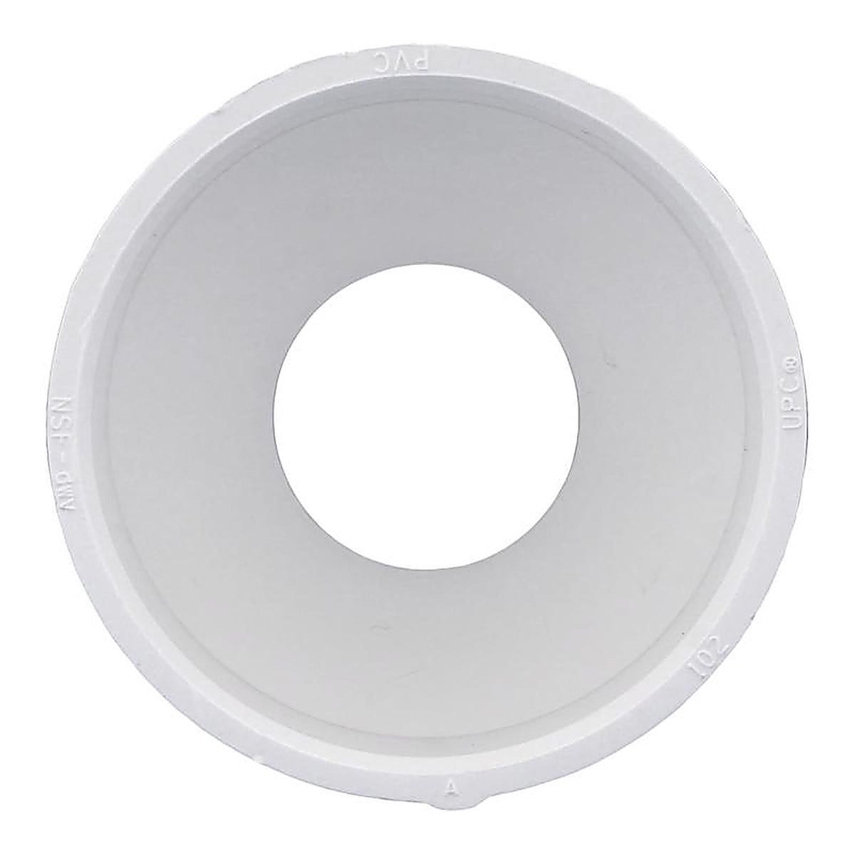 Charlotte Pipe PVC001020800 Schedule 40 1-1/2 in. Hub x 3 in. Dia. Hub PVC Reducing Coupling