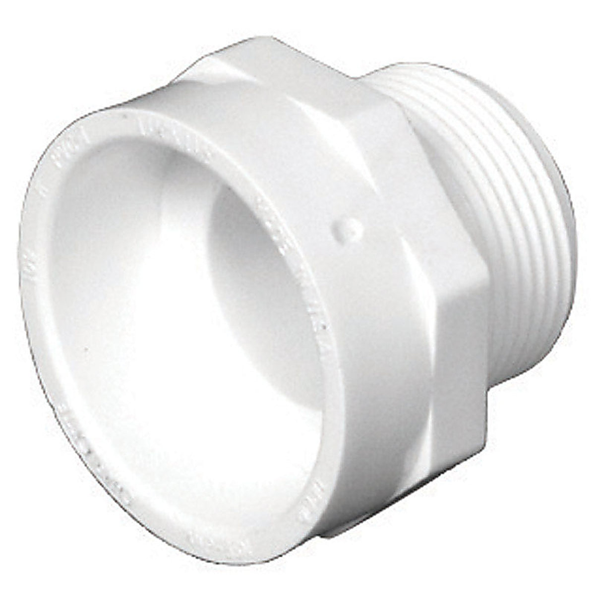 Charlotte Pipe PVC001091000 1-1/2 in. Hub x 1-1/2 in. Dia. MPT PVC Adapter