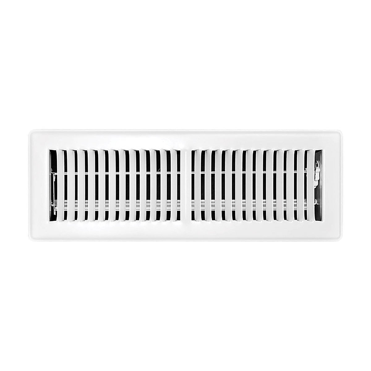 Tru Aire C150MWT 04X14 4 in. H x 14 in. W 2-Way Powder Coat White Steel Floor Register