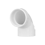 Charlotte Pipe PVC003000800 Schedule 40 1-1/2 in. Hub x 1-1/2 in. Dia. Hub PVC 90 Degree Elbow