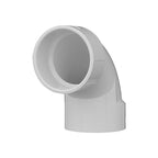 Charlotte Pipe PVC003001200 Schedule 40 3 in. Hub x 3 in. Dia. Hub PVC Elbow