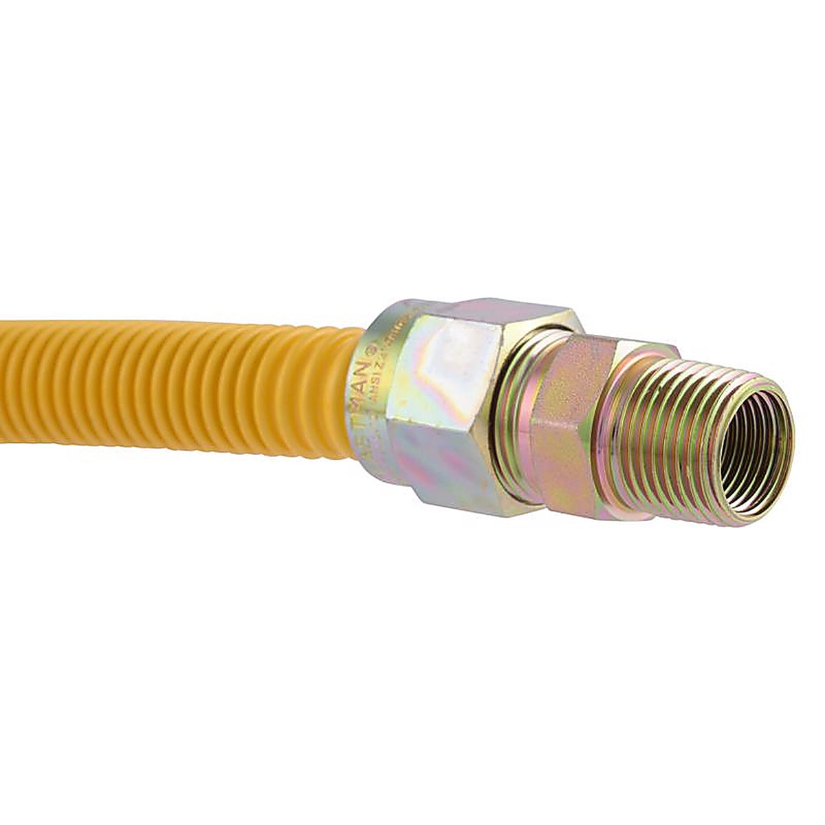 Brasscraft CSSC44R-60 P ProCoat 1/2 MIP x 1/2 Dia. x 60 in. L MIP Stainless Steel Gas Connector