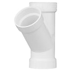 Charlotte Pipe PVC006001000 Schedule 40 2 in. Hub x 2 in. Dia. Hub PVC Wye