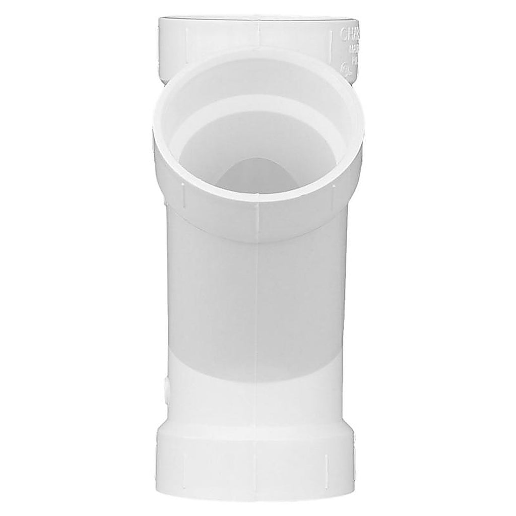 Charlotte Pipe PVC006001000 Schedule 40 2 in. Hub x 2 in. Dia. Hub PVC Wye