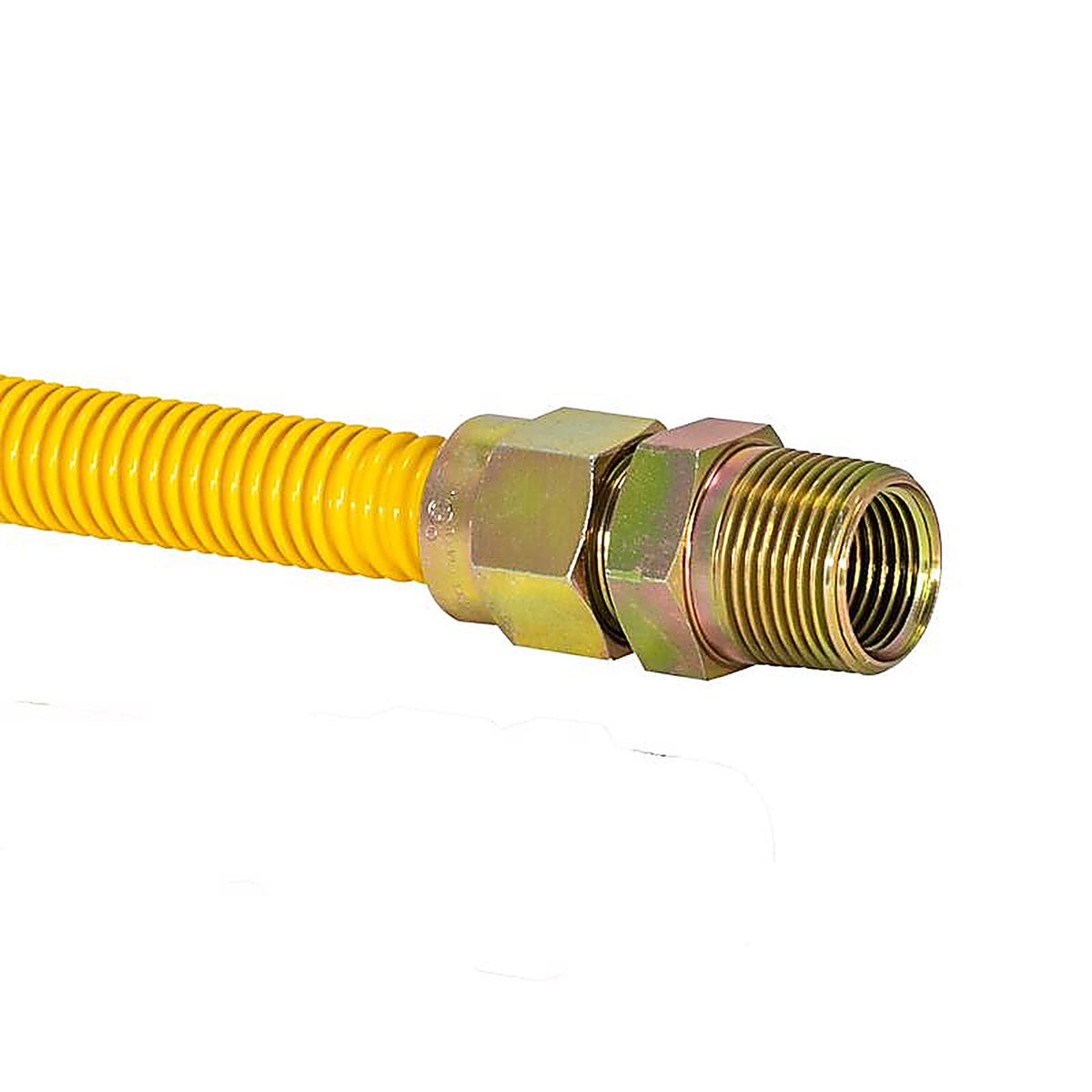 Brasscraft CSSC12R-24 P ProCoat 1/2 in. FIP x 3/4 Dia. MIP 24 in. Stainless Steel Gas Connector