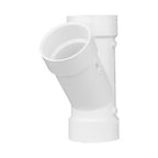 Charlotte Pipe PVC006001200 Schedule 40 3 in. Hub x 3 in. Dia. Hub PVC Wye