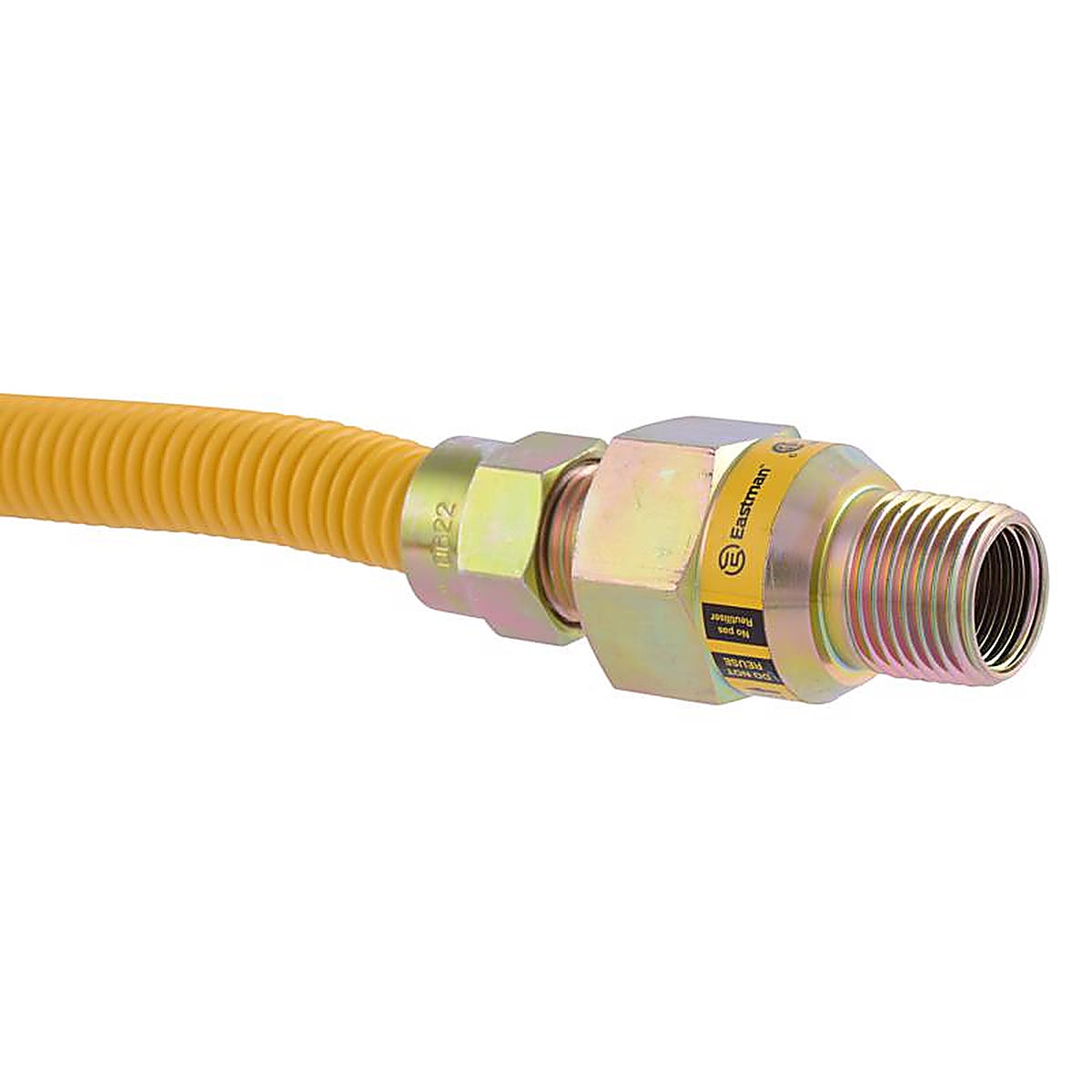Brasscraft CSSD45R-36 P ProCoat 1/2 in. MIP x 1/2 in. Dia. MIP 36 in. Stainless Steel Gas Connector