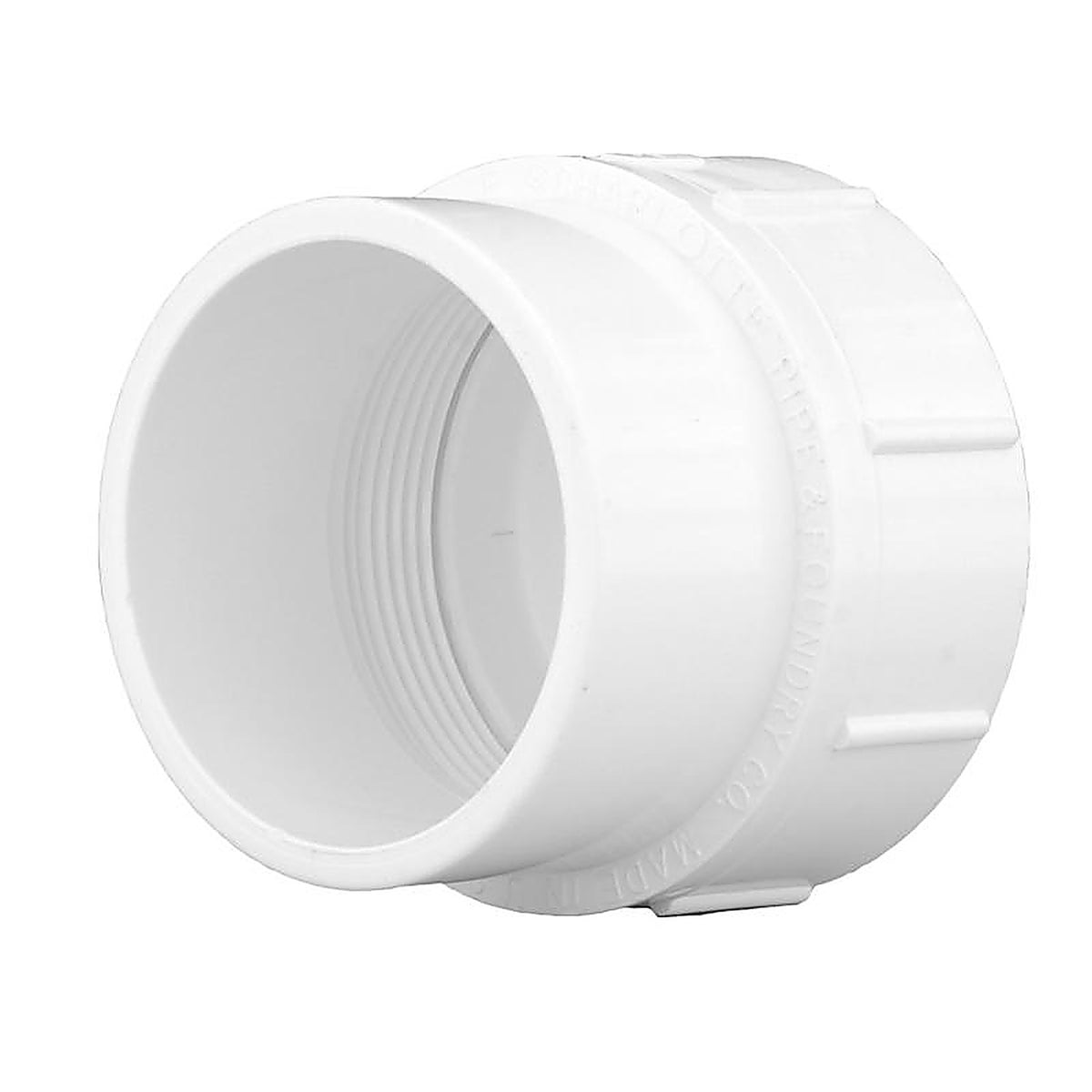 Charlotte Pipe PVC00105X0600 Schedule 40 1-1/2 in. Spigot x 1-1/2 in. Dia. FPT PVC Cleanout Adapter