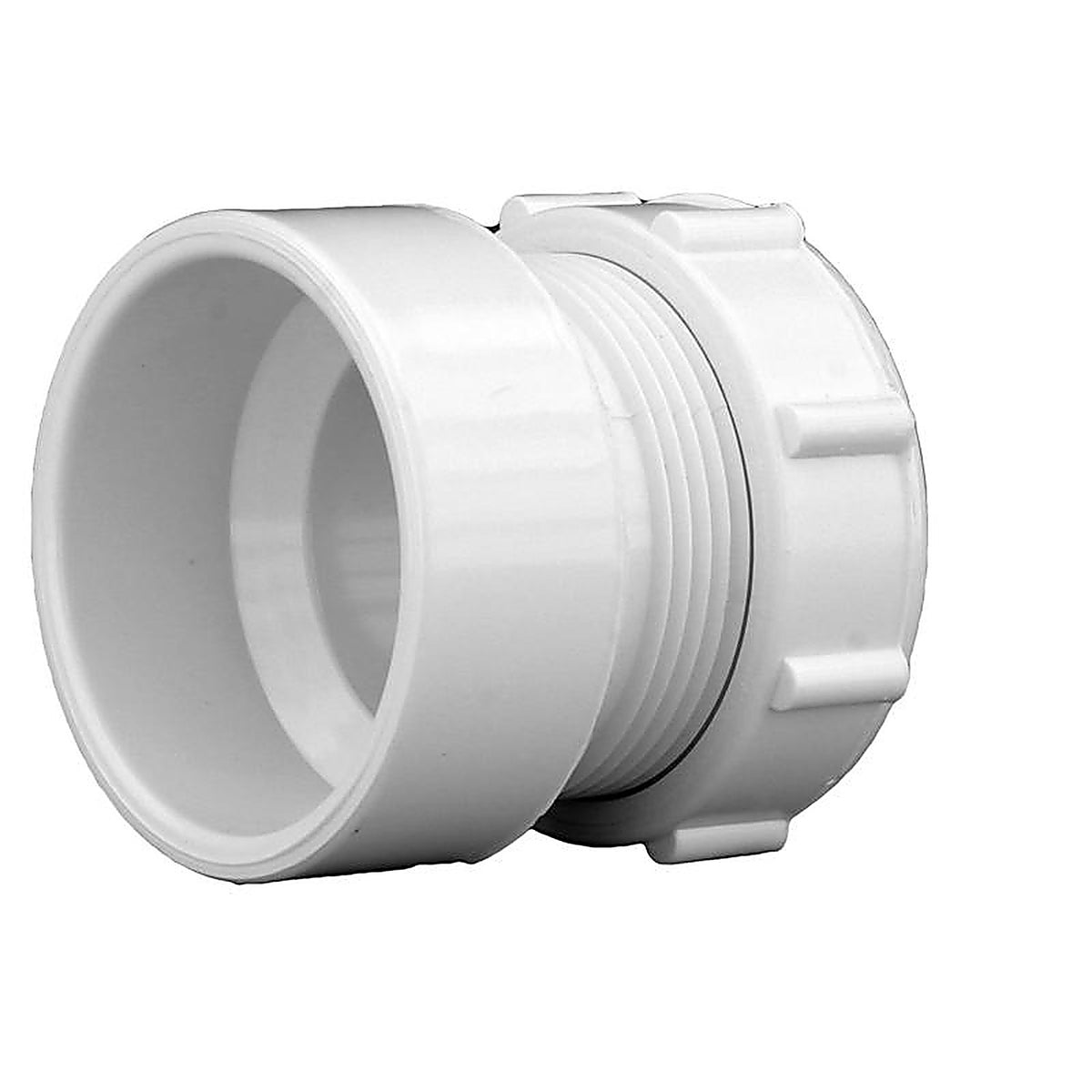 Charlotte Pipe PVC00104R0600 Schedule 40 1-1/2 in. Hub x 1-1/4 in. Dia. Slip PVC Adapter