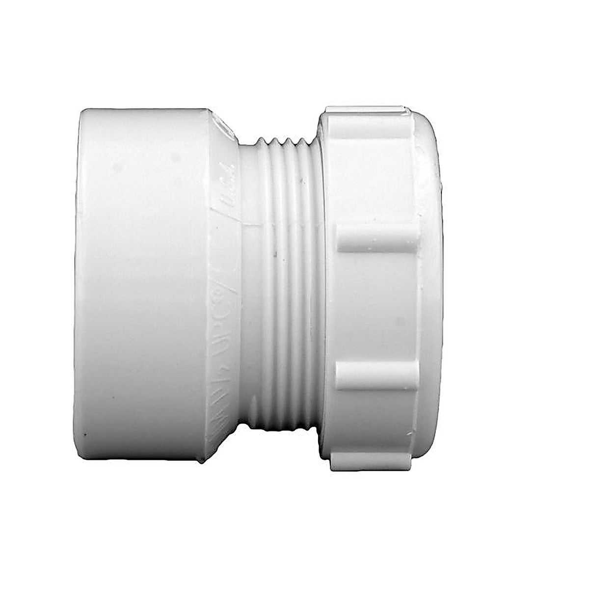 Charlotte Pipe PVC00104R0600 Schedule 40 1-1/2 in. Hub x 1-1/4 in. Dia. Slip PVC Adapter