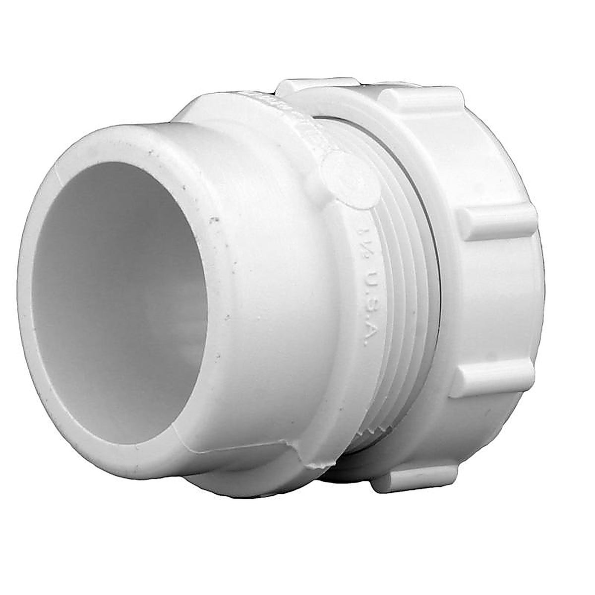 Charlotte Pipe PVC00103R0600 Schedule 40 1-1/2 in. Slip x 1-1/4 in. Dia. Slip PVC Trap Adapter