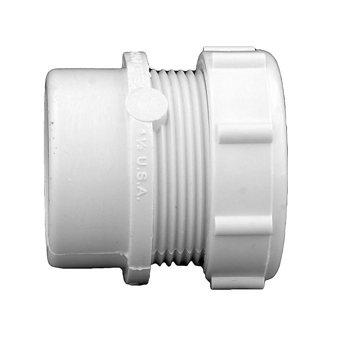 Charlotte Pipe PVC00103R0600 Schedule 40 1-1/2 in. Slip x 1-1/4 in. Dia. Slip PVC Trap Adapter