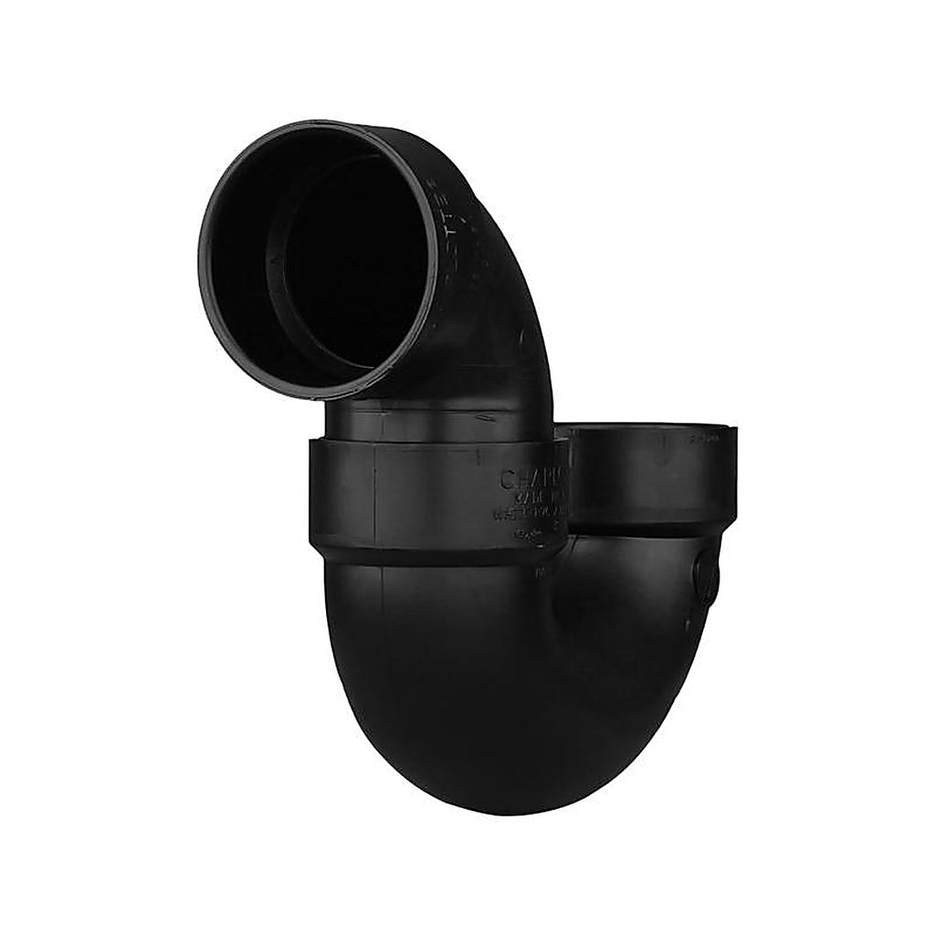 Charlotte Pipe ABS00706X1000 3 in. Hub x 3 in. Dia. Hub ABS P-Trap w/Solvent Weld