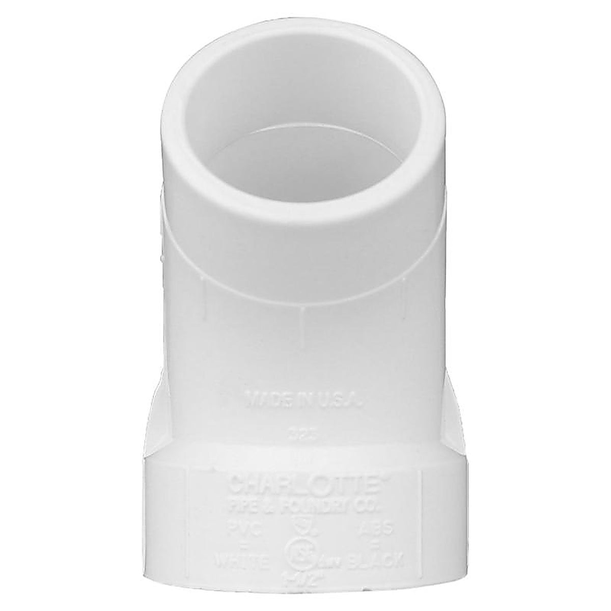 Charlotte Pipe PVC003230800 Schedule 40 1-1/2 in. Hub x 1-1/2 in. Dia. Spigot PVC Street Elbow