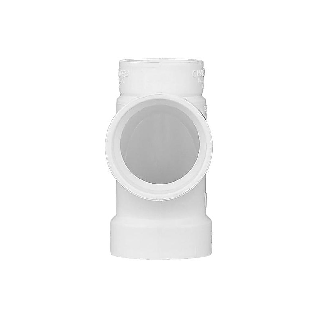 Charlotte Pipe PVC004010800 Schedule 40 2 in. Hub x 1-1/2 in. Dia. Spigot PVC Sanitary Tee
