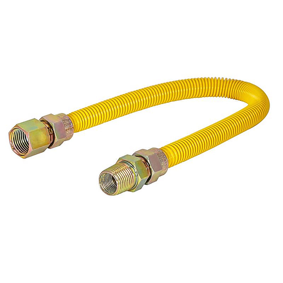 Brasscraft CSSD54-24 P ProCoat 1/2 in. FIP x 1/2 in. Dia. x 24 in. L MIP Stainless Steel Gas Connector