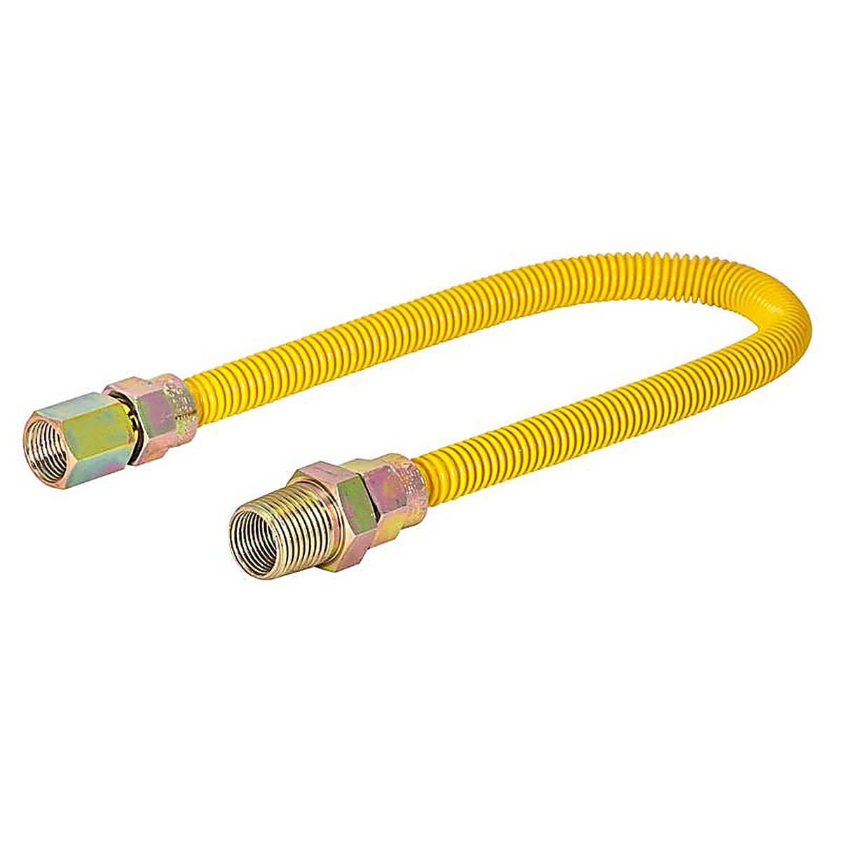 Brasscraft CSSL54-48 P ProCoat 1/2 in. FIP x 1/2 in. Dia. x 48 in. L MIP Stainless Steel Gas Connector