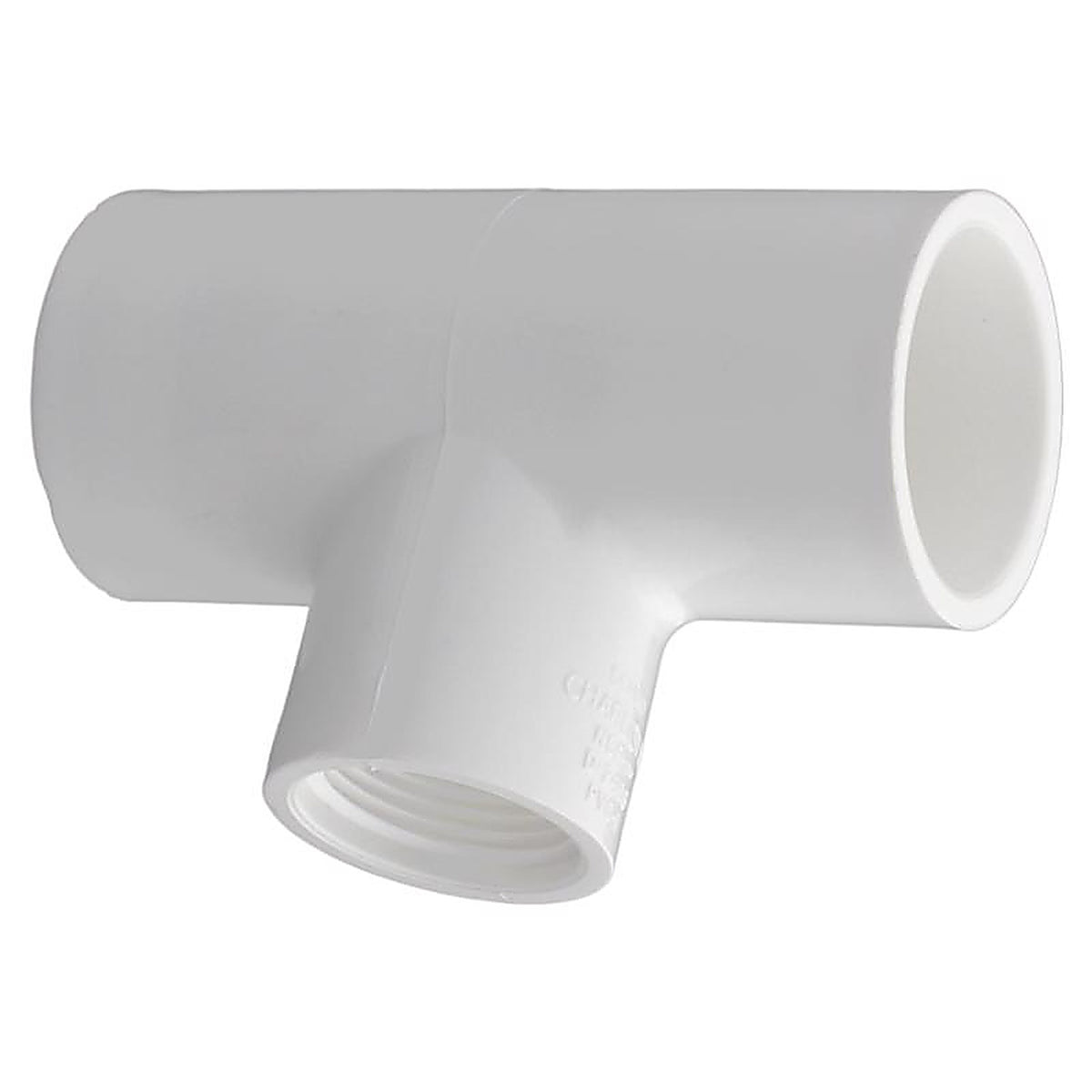 Charlotte Pipe PVC 02401 3300 Schedule 40 1 in. Slip x 1 in. Dia. Slip PVC Reducing Tee