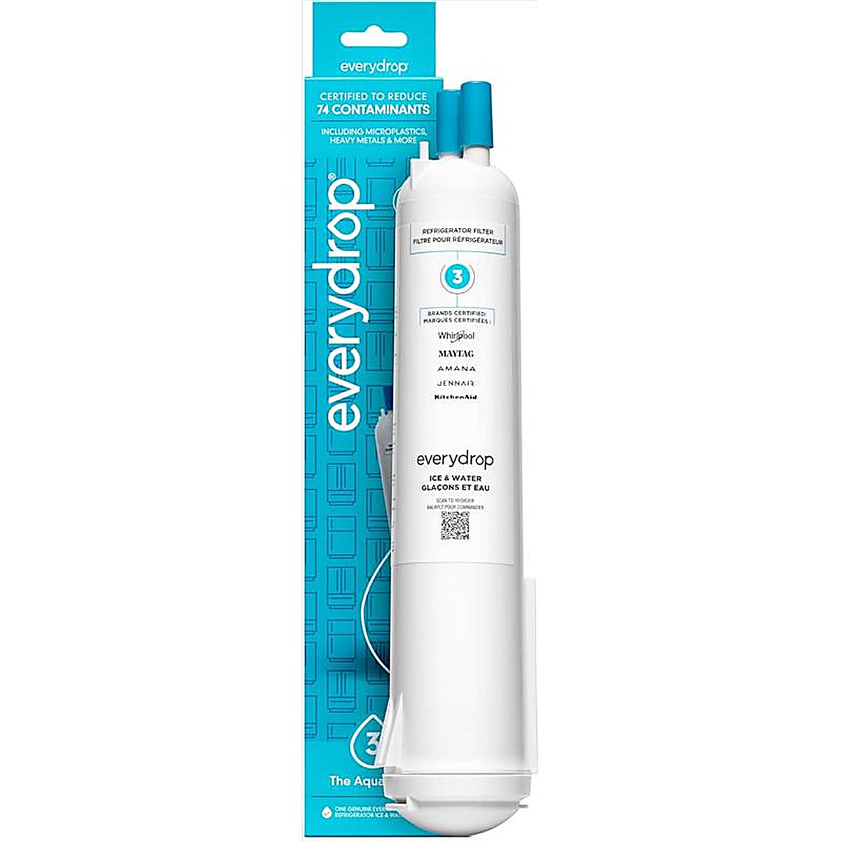 Whirlpool EDR3RXD1 EveryDrop Refrigerator Replacement Filter For Filter 3
