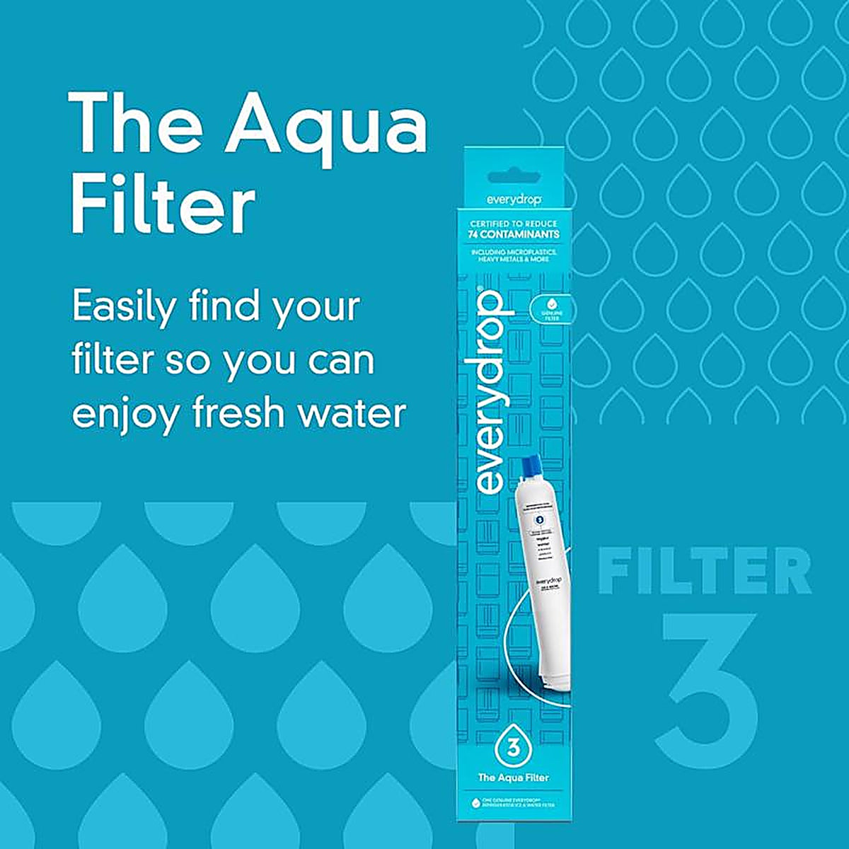 Whirlpool EDR3RXD1 EveryDrop Refrigerator Replacement Filter For Filter 3