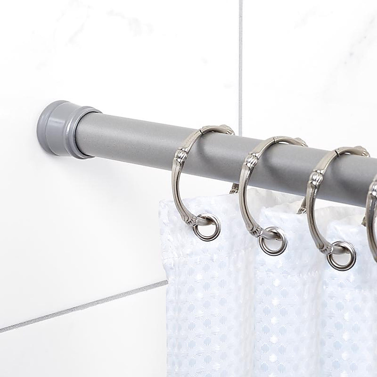 Zenith Home 506ST Shower Curtain Rod 72 in. L Brushed Nickel