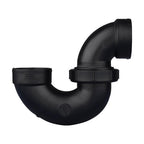 Charlotte Pipe ABS00708P0600 1-1/2 in. Hub x 1-1/2 in. Dia. Hub ABS P-Trap with Union
