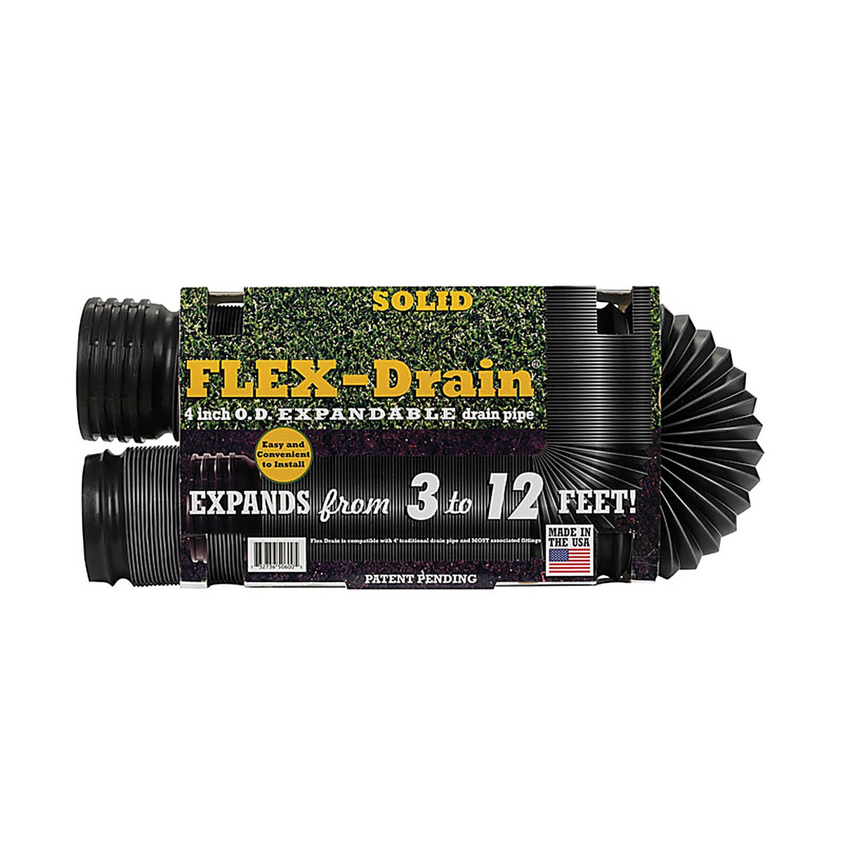 Flex-Drain 51710 12 ft. L Poly Drain Pipe