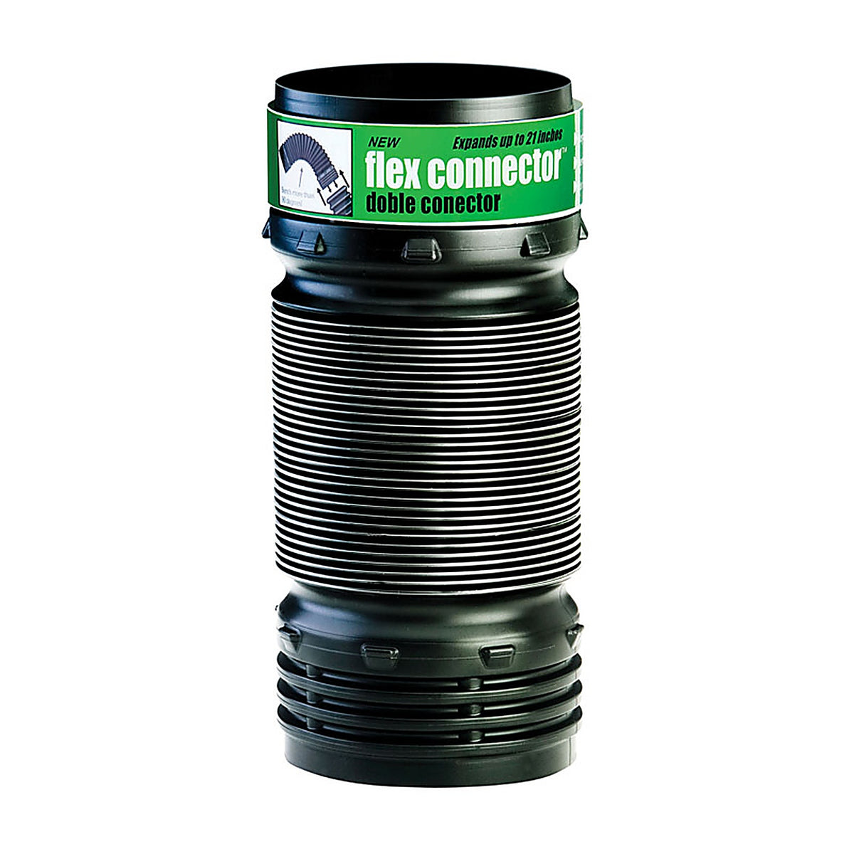 Flex-Drain 57010 4 in. Snap x 4 in. Dia. Snap Polypropylene Bend Elbow