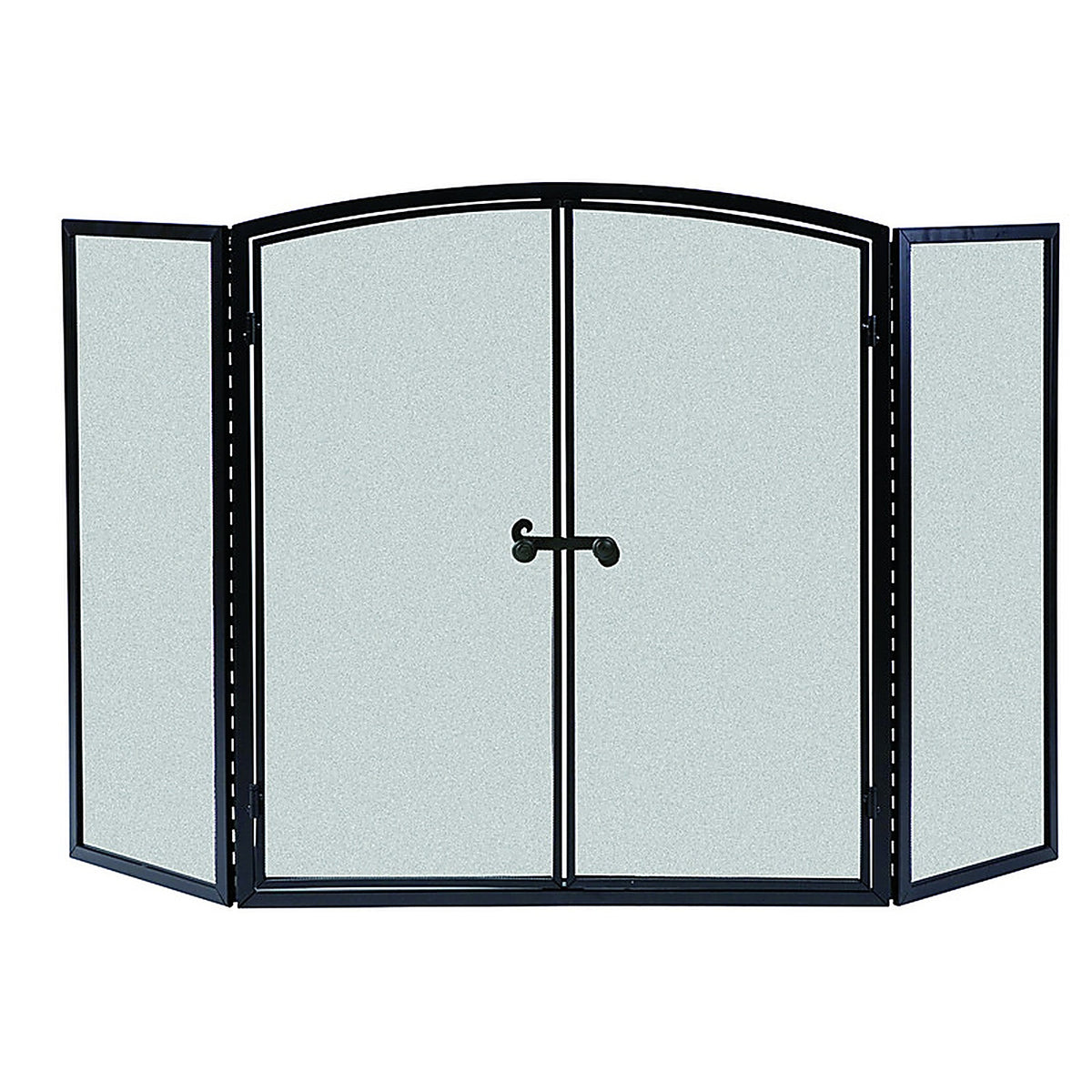 Panacea 15119 Black Matte Metal Fireplace Screen