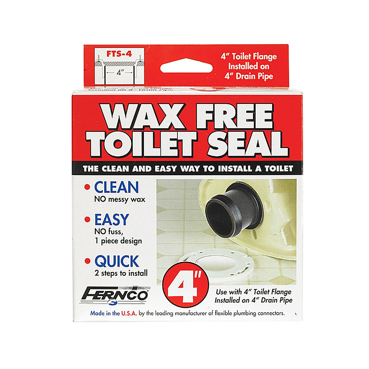 Fernco FTS-4 Toilet Seal PVC 4"