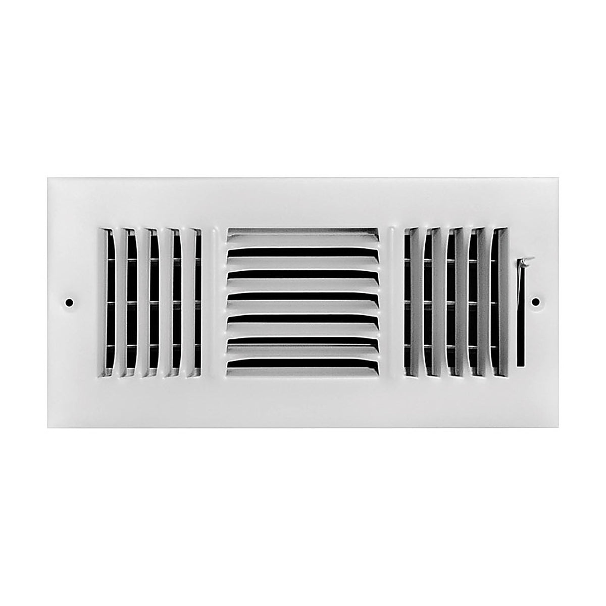 Tru Aire C103M 10X04 4 in. H x 10 in. W 3-Way Powder Coat White Steel Wall/Ceiling Register
