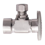 Keeney K2048ABNLF 1/2 in. FIP x 3/8 in. Brass Shut-Off Valve