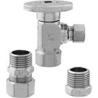 Keeney K2048ABNLF 1/2 in. FIP x 3/8 in. Brass Shut-Off Valve