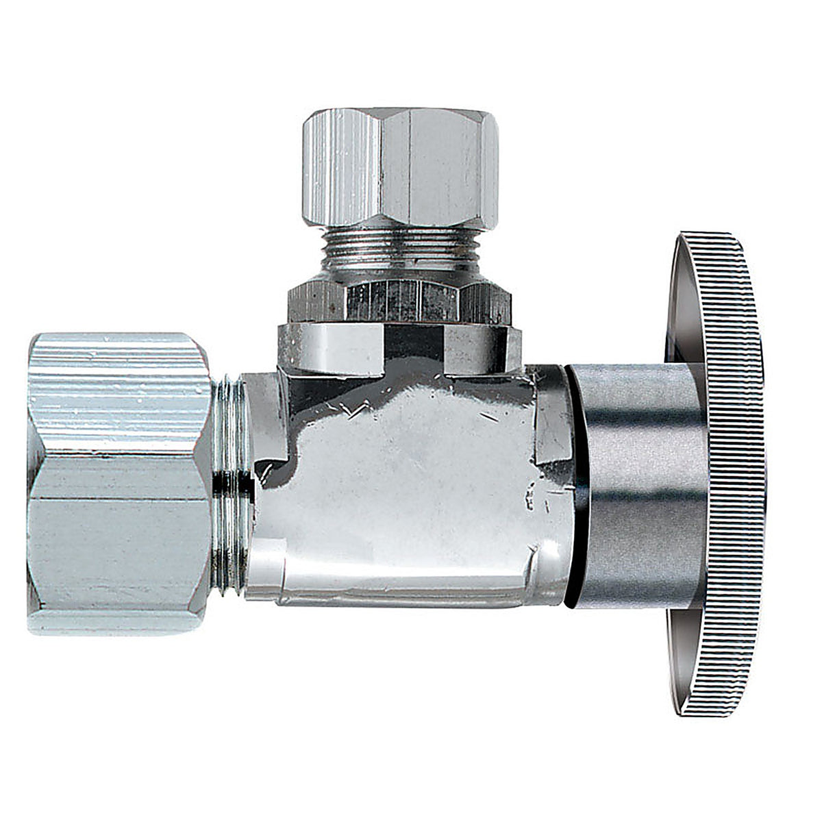 Keeney 2622PCLF 5/8 in. Compression x 3/8 in. Compression Brass Angle Stop Valve