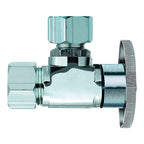 Keeney 2623PCLF 5/8 in. Compression x 1/2 in. Compression Brass Angle Valve