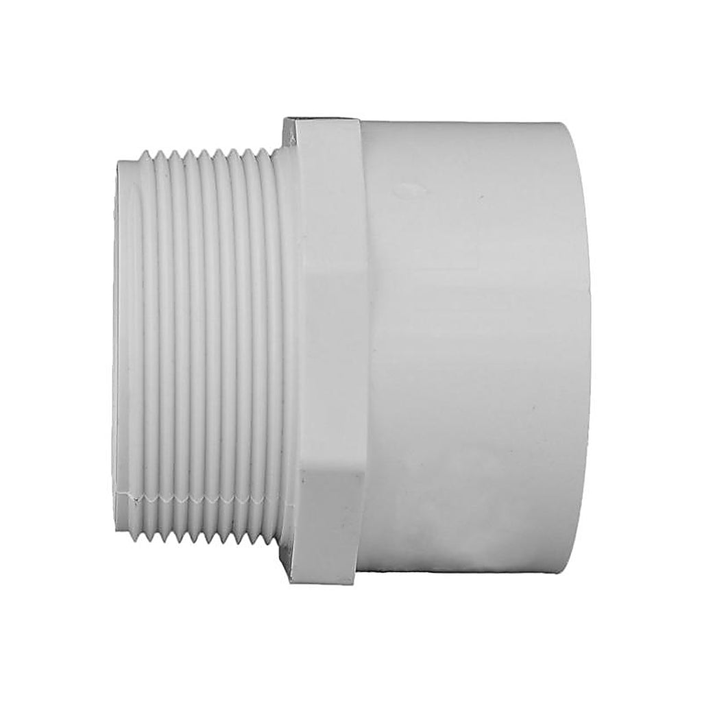 Charlotte Pipe PVC 02109 1600 Schedule 40 2 in. Slip x 2 in. Dia. MPT PVC Adapter